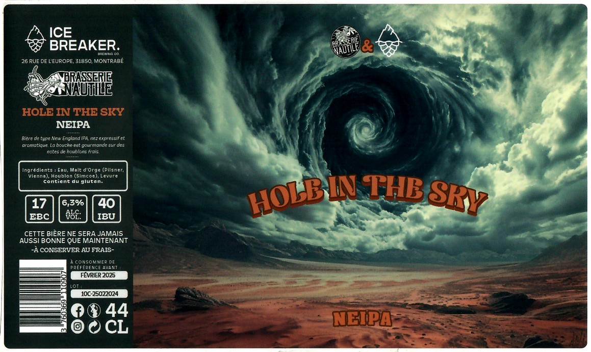 Etiquette BRASSERIE ICE BREAKER 34