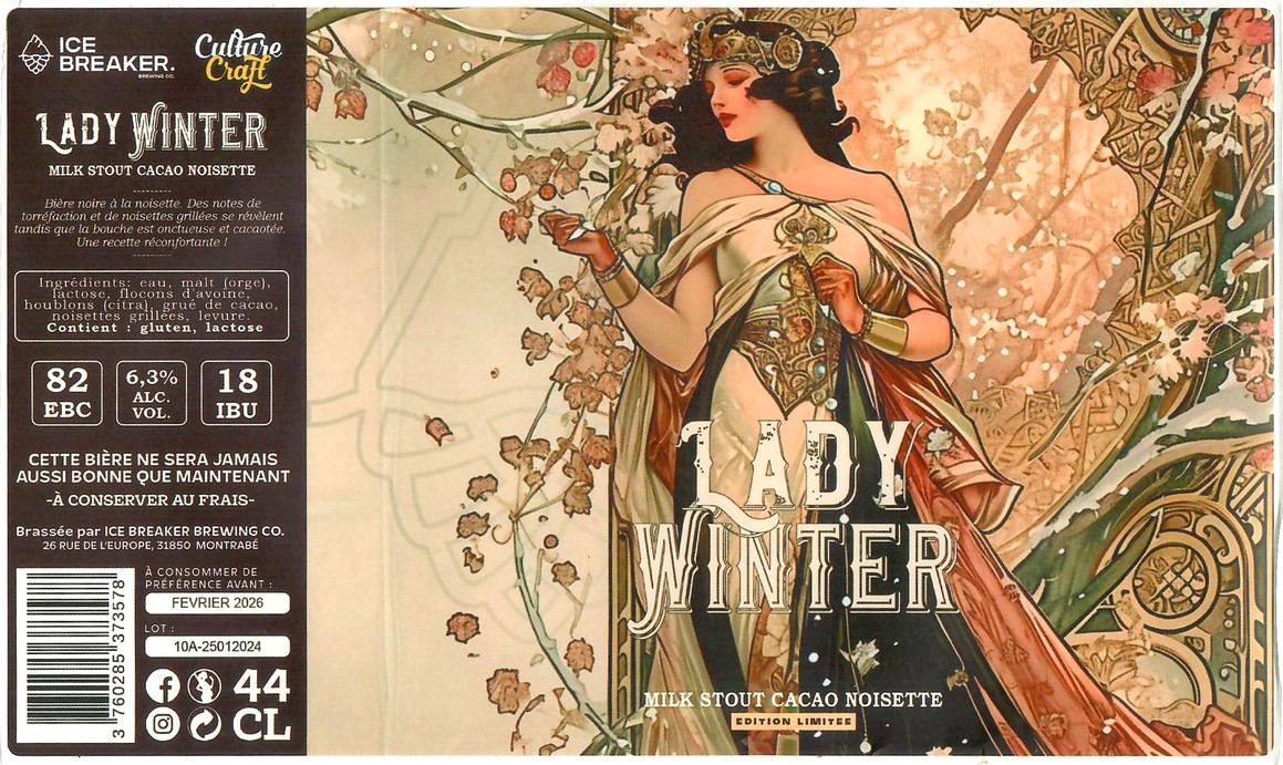 Etiquette BRASSERIE ICE BREAKER 35