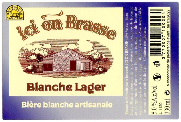 Etiquette BRASSERIE ICI ON BRASSE 19