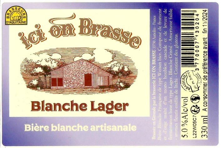 Etiquette BRASSERIE ICI ON BRASSE 23