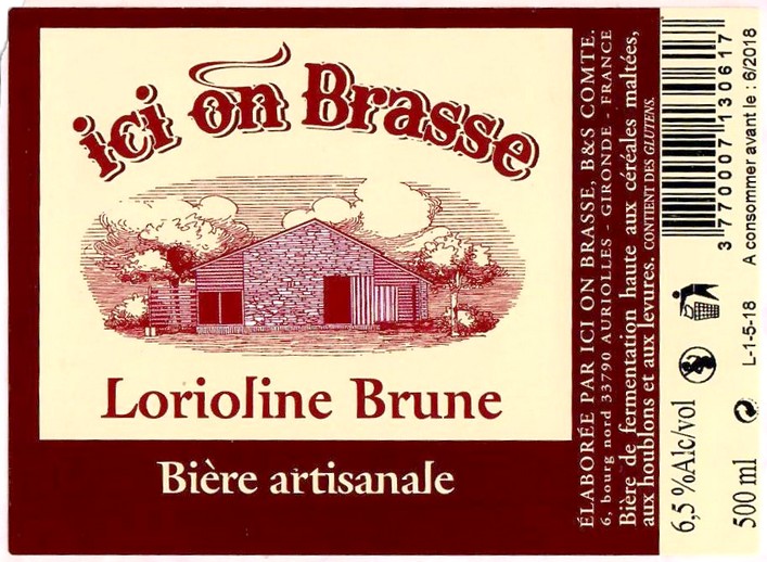 Etiquette BRASSERIE ICI ON BRASSE 26