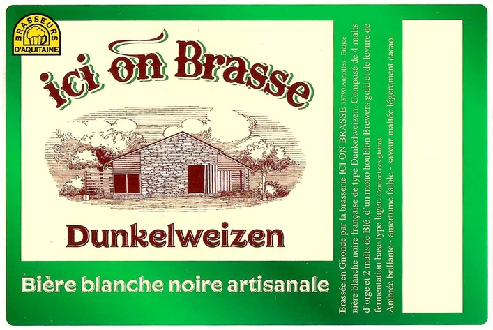 Etiquette BRASSERIE ICI ON BRASSE 30