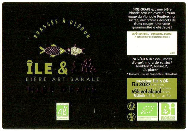 Etiquette BRASSERIE ILE ET ELLE 05
