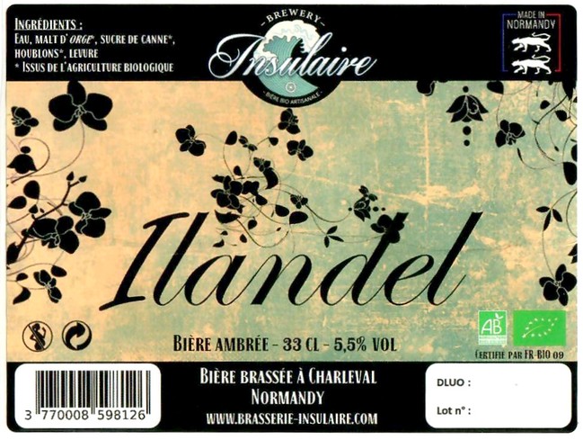 Etiquette BRASSERIE INSULAIRE 20