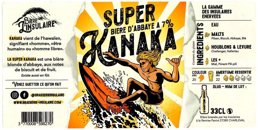 Etiquette BRASSERIE INSULAIRE 23