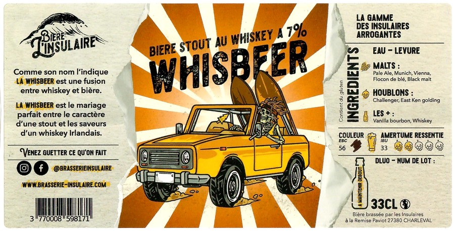 Etiquette BRASSERIE INSULAIRE 25