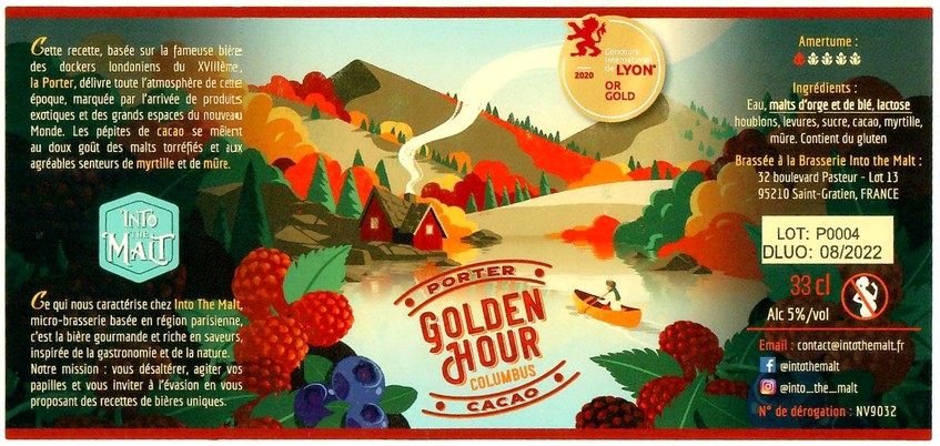 Etiquette BRASSERIE INTO THE MALT 02