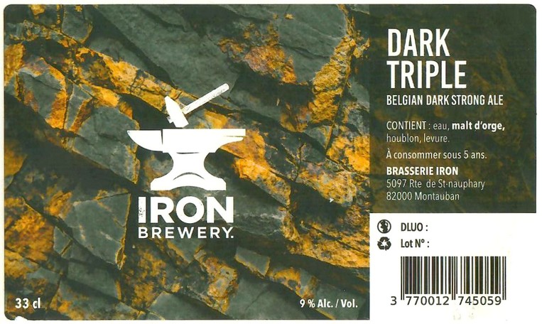 Etiquette BRASSERIE IRON 01