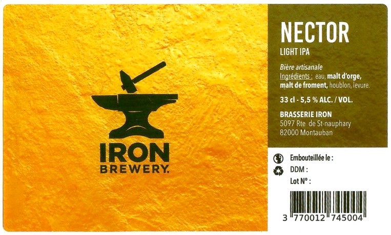 Etiquette BRASSERIE IRON 02