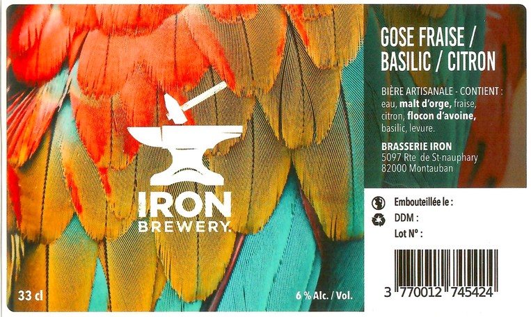 Etiquette BRASSERIE IRON 09