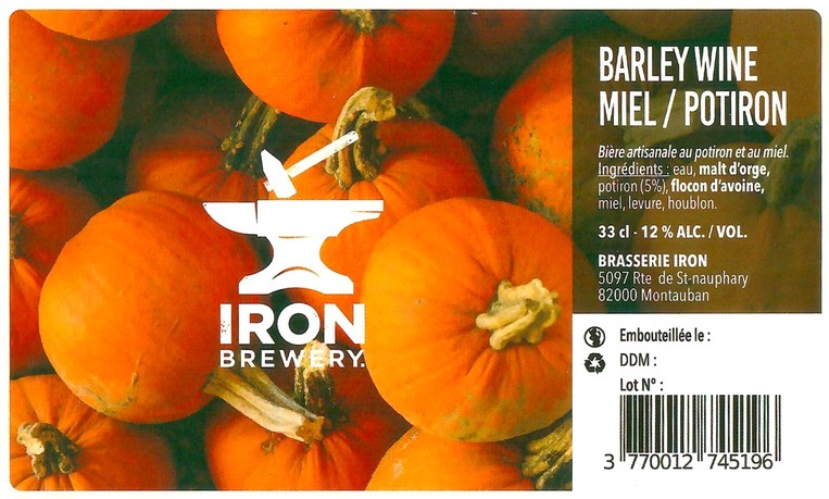 Etiquette BRASSERIE IRON 10