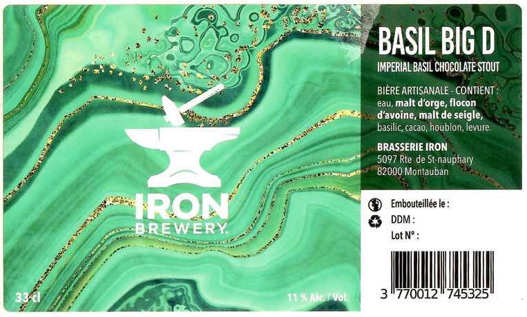 Etiquette BRASSERIE IRON 24