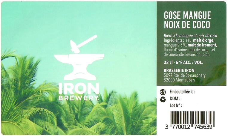 Etiquette BRASSERIE IRON 32