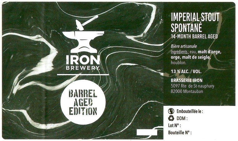 Etiquette BRASSERIE IRON 33