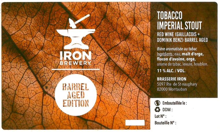 Etiquette BRASSERIE IRON 36