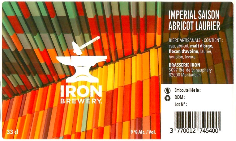 Etiquette BRASSERIE IRON 39