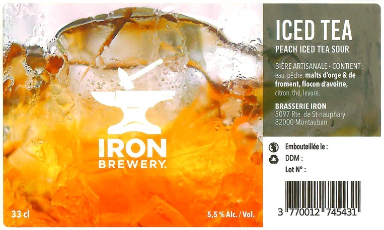 Etiquette BRASSERIE IRON 40