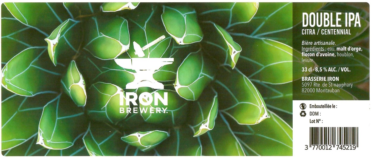 Etiquette BRASSERIE IRON 53