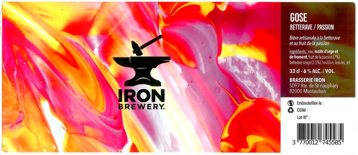 Etiquette BRASSERIE IRON 59