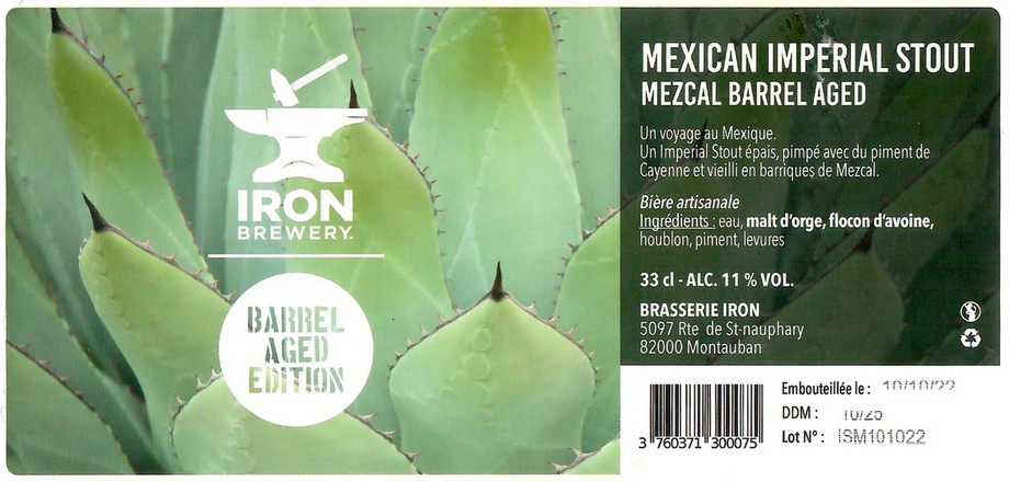 Etiquette BRASSERIE IRON 61