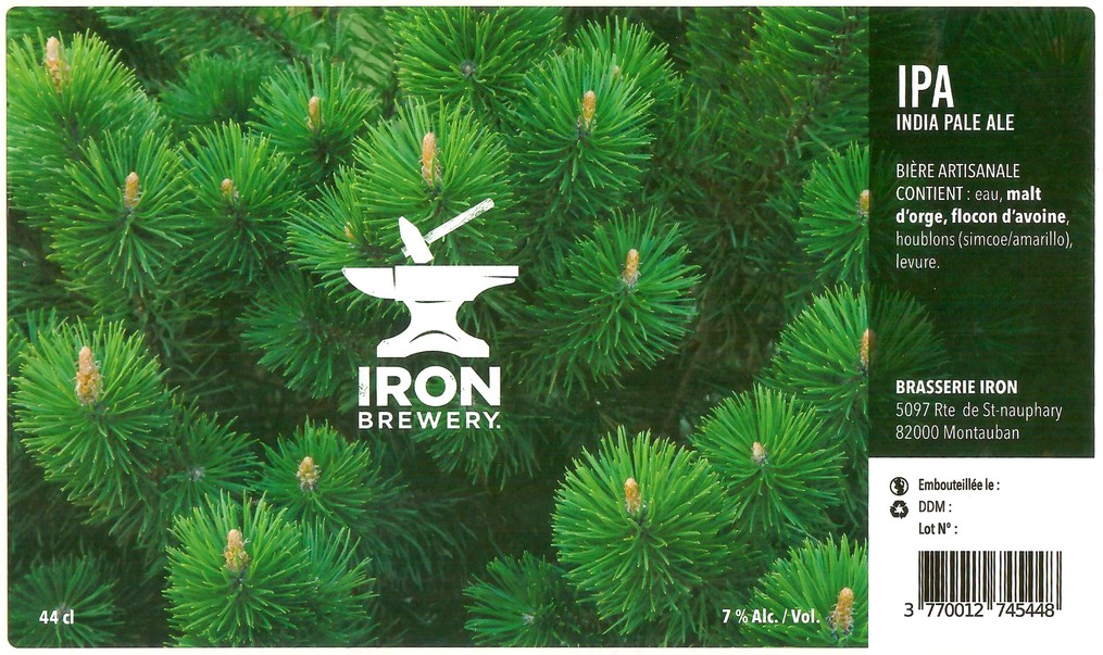 Etiquette BRASSERIE IRON 64