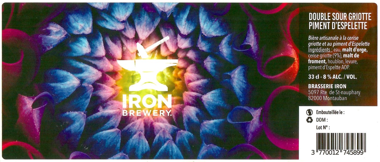 Etiquette BRASSERIE IRON 67