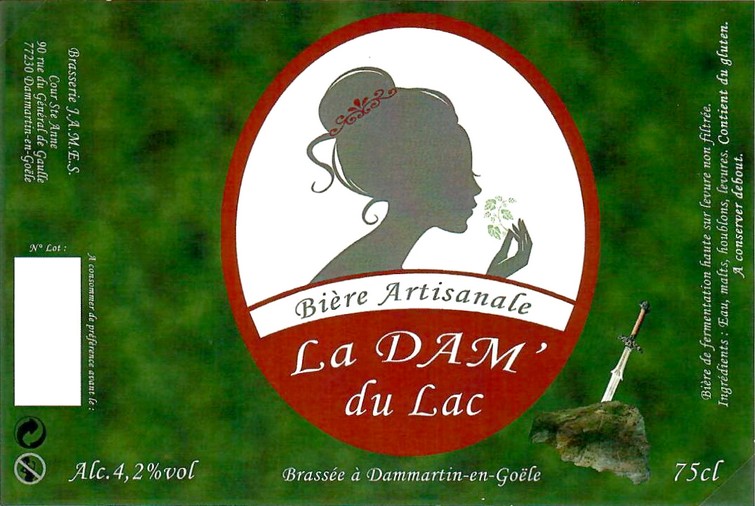 Etiquette BRASSERIE JAMES 02