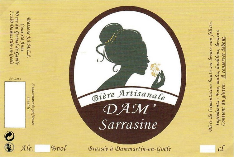 Etiquette BRASSERIE JAMES 12