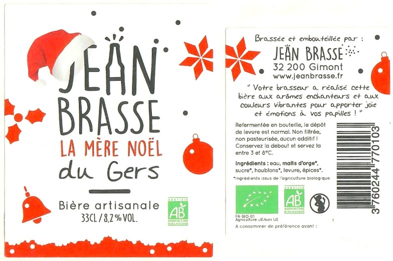 Etiquette BRASSERIE JEAN BRASSE 17