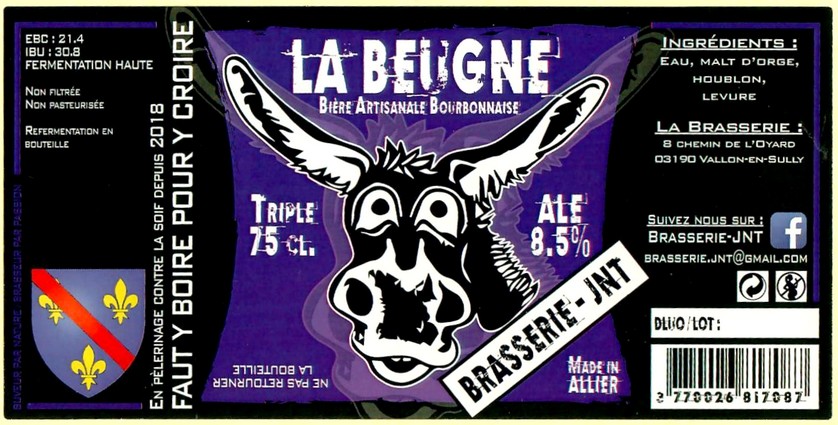 Etiquette BRASSERIE JNT 12