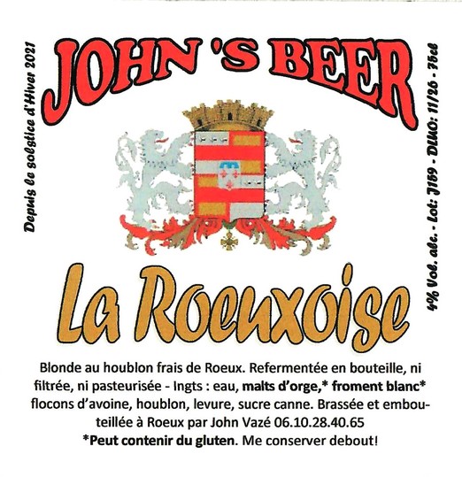 Etiquette BRASSERIE JOHN'S BEER 05