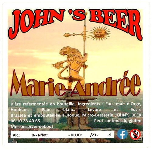 Etiquette BRASSERIE JOHN'S BEER 09