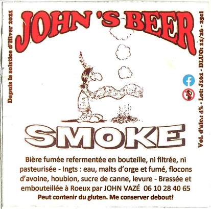 Etiquette BRASSERIE JOHN'S BEER 12