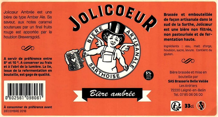 Etiquette BRASSERIE JOLICOEUR 01