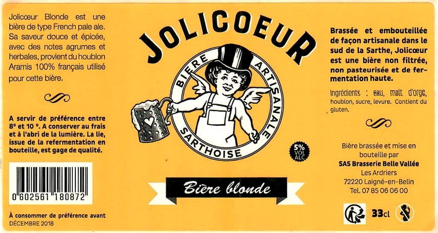 Etiquette BRASSERIE JOLICOEUR 03