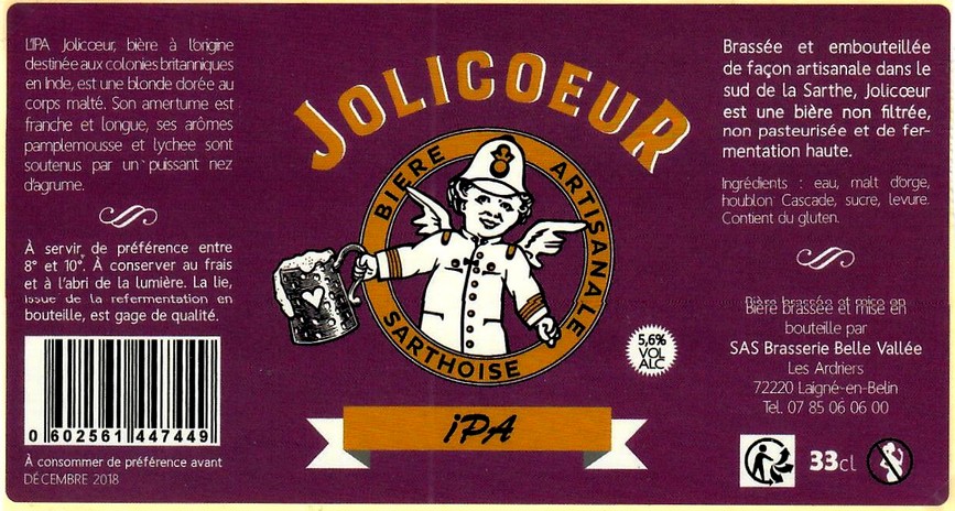 Etiquette BRASSERIE JOLICOEUR 09