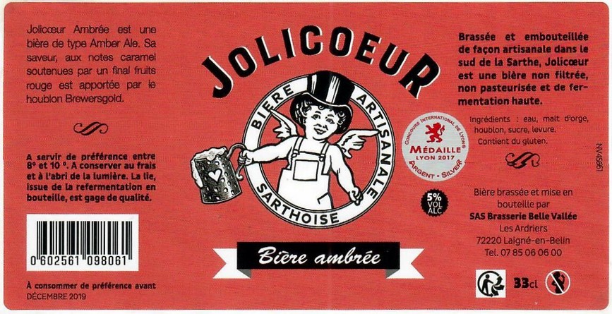 Etiquette BRASSERIE JOLICOEUR 12