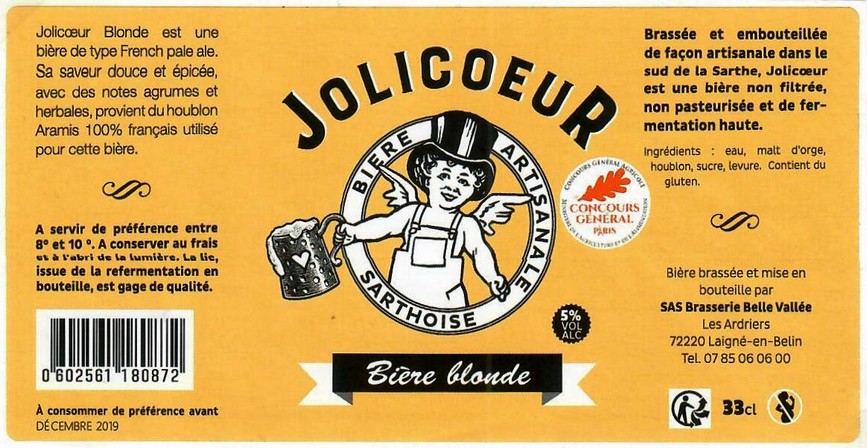 Etiquette BRASSERIE JOLICOEUR 15