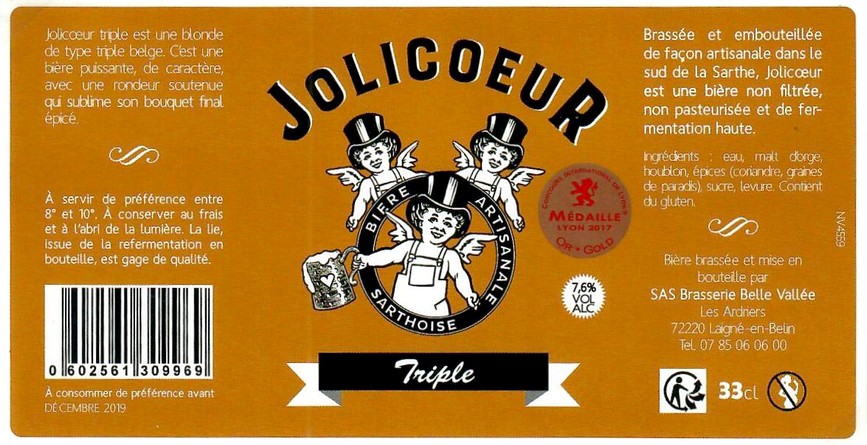 Etiquette BRASSERIE JOLICOEUR 16
