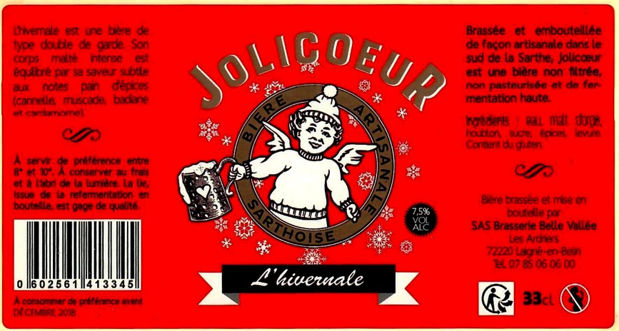 Etiquette BRASSERIE JOLICOEUR 18