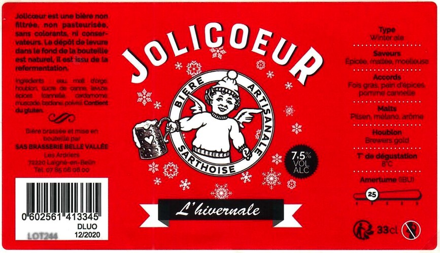 Etiquette BRASSERIE JOLICOEUR 19