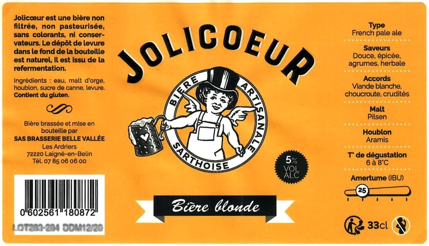 Etiquette BRASSERIE JOLICOEUR 23