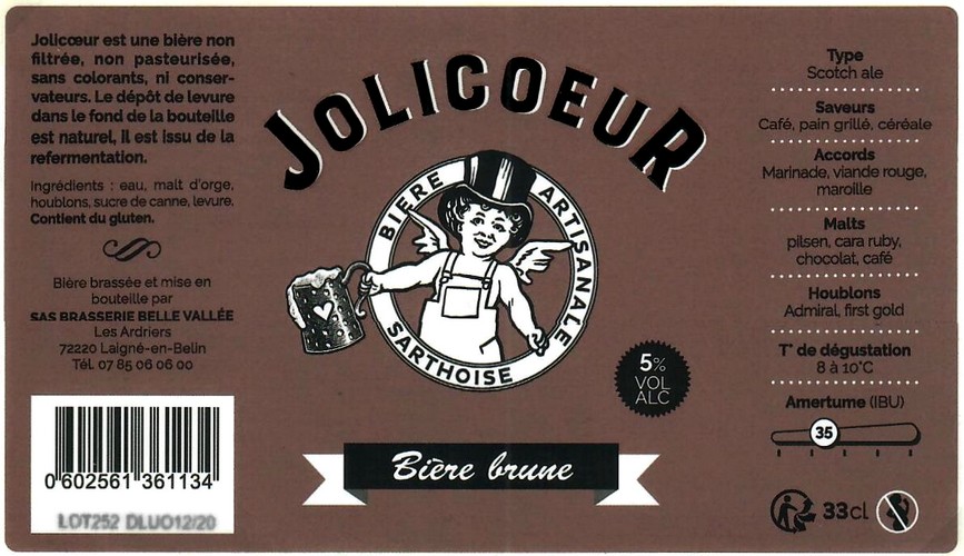 Etiquette BRASSERIE JOLICOEUR 24