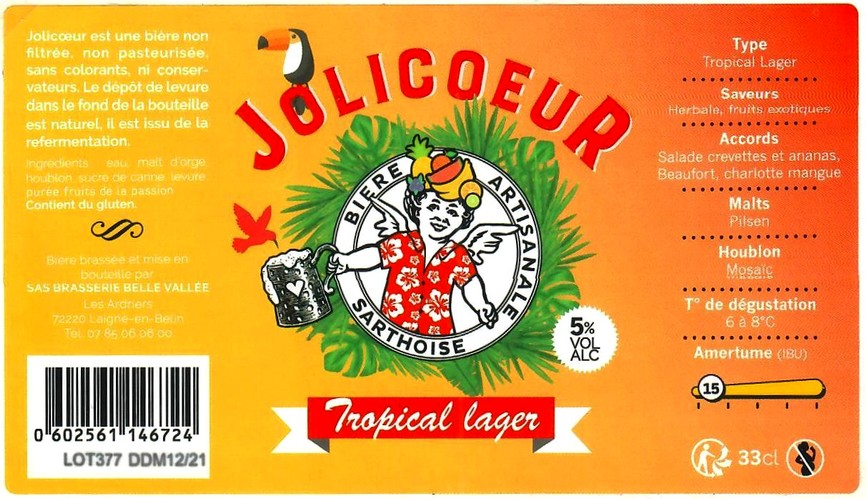 Etiquette BRASSERIE JOLICOEUR 39