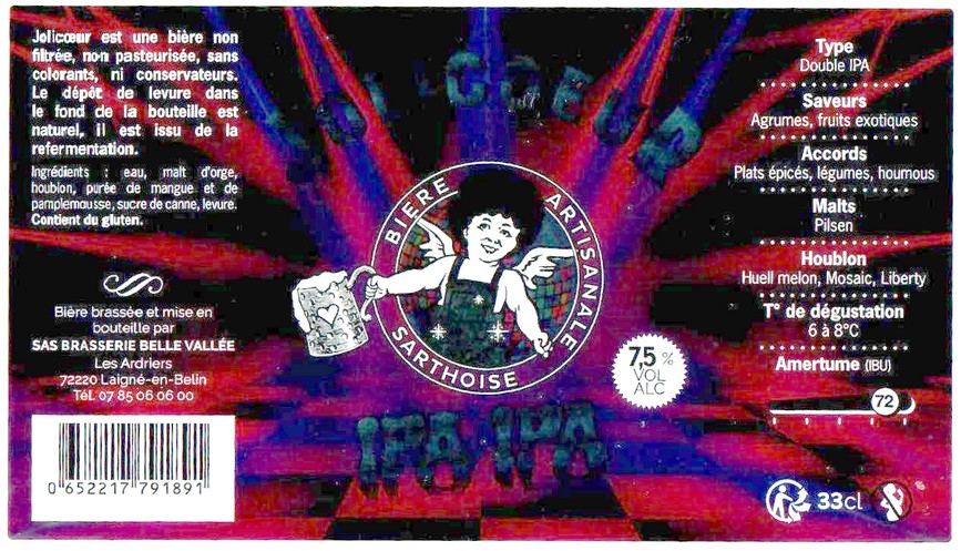 Etiquette BRASSERIE JOLICOEUR 52