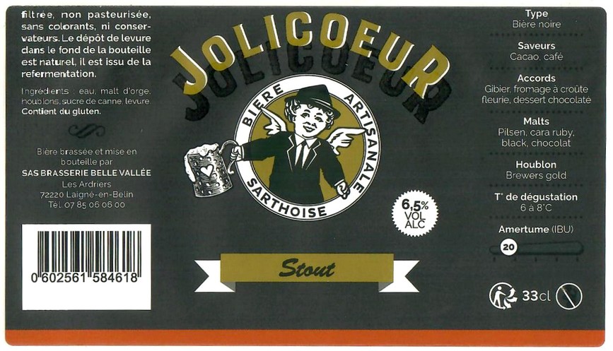 Etiquette BRASSERIE JOLICOEUR 54