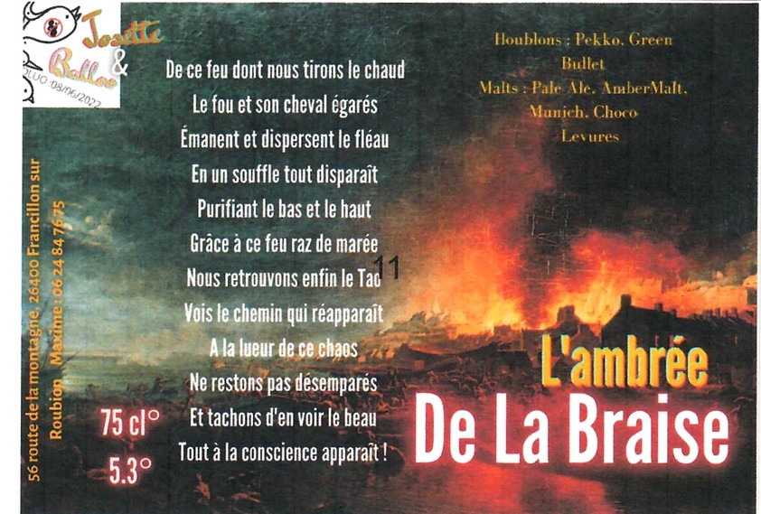 etiquette BRASSERIE JOSETTE ET BALOO 06