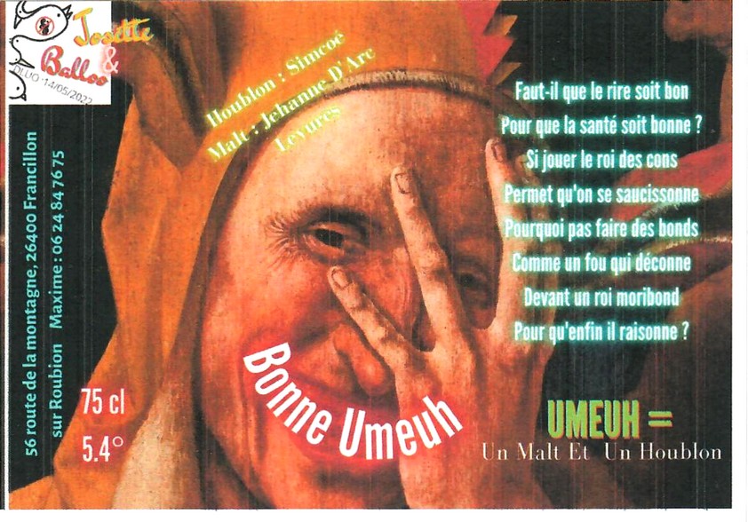 etiquette BRASSERIE JOSETTE ET BALOO 07