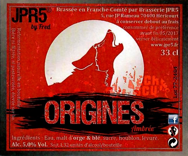 Etiquette BRASSERIE JPR5 06