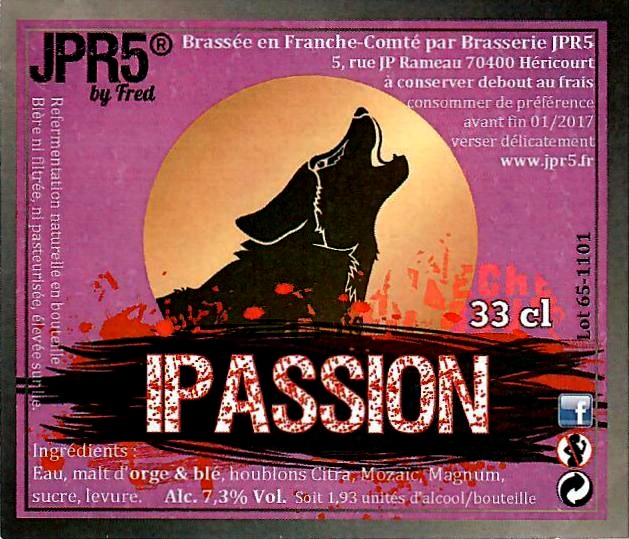 Etiquette BRASSERIE JPR5 11